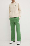 Cumpara ieftin Adidas Originals pantaloni de trening din bumbac culoarea verde, neted, IR9328