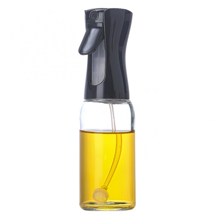 Pulverizator pentru ulei, otet sau alte lichide, flippy, reincarcabil, multifunctionale, capacitatea 200 ml, material plastic, culoare negru