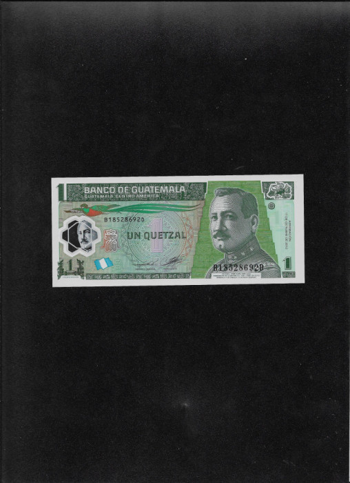 Guatemala 1 quetzal 2012 polymer seria18528692 aunc