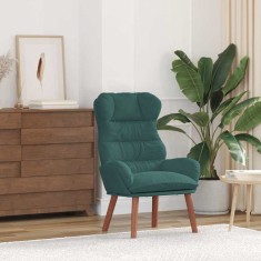 vidaXL Fotoliu de relaxare Verde &icirc;nchis 69 x 74 x 93 cm Catifea