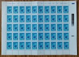 Cumpara ieftin ✅RO 1970 LP 746 " 24 de ani de la infiintarea O.N.U. ", serie in coala intreaga de 50 ,MNH ( indoita la 1/2 pe dantelura )