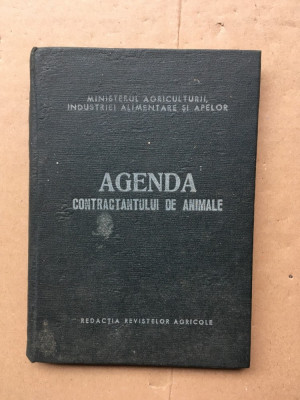Agenda contractantului de animale/ dr. Ioan Goanta/ 1972 foto