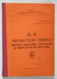 G - 9 , INSTRUCTIUNI TEHNICE PRIVIND MASCAREA TRUPELOR , 1994