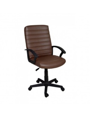 Scaun directorial GN72, piele ecologica, inaltime reglabila, 100 kg, maro foto