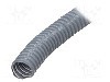 Tub protectie cablu, o&amp;#355;el, PVC, diametru interior 30mm, gri deschis, HELLERMANNTYTON - 167-00229