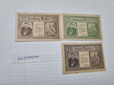 austria notgeld holzhausen 3v. foto