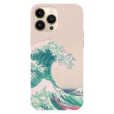 Husa compatibila cu Apple iPhone 15 Pro Max model Kanagawa wave, Silicon, TPU, Viceversa, Transparent, Carcasa