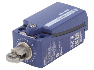 Limitator Cursă Rulou Metalic &amp;Oslash;11,6mm NO NC 10A 250VAC foto