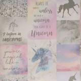 Cumpara ieftin Tapet tematic, unicorn, scris, multicolor, living, tineret, Arthouse 698300