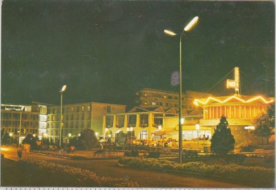 bnk cp Noaptea la Mangalia - Vedere - uzata foto