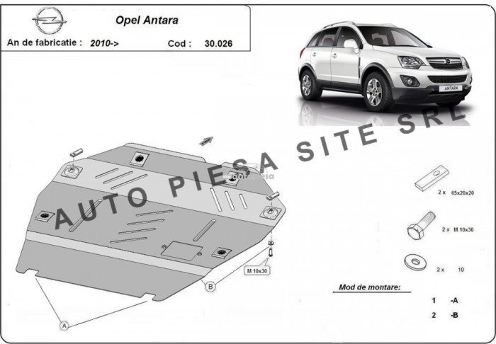 Scut metalic motor Opel Antara fabricat incepand cu 2010 APS-30,026