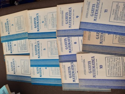 GAZETA MATEMATICA 1-12 1981 NUMAR COMPLET foto