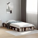 Cumpara ieftin Cadru de pat, stejar maro, 90x200 cm, lemn prelucrat