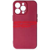 Husa Silicon Burgundy iPhone 13 Pro, High Copy, Protectie Premium