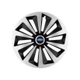 Set 4 capace roti Fox Gri-Negru R14 Compatibil Cu Ford, Autohelix MSA