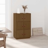 vidaXL Dulap &icirc;nalt, maro miere, 67x40x108,5 cm, lemn masiv de pin