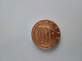 concurs vinicol JUDETUL VASLUI .HUSI BARLAD. CONCURS JUDETEAN DE VINURI MARTIE 1974 .Medalie bronz .Diametru 50 mm .