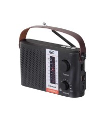 Radio portabil AM/FM/SW Bluetooth USB panou solar micro SD negru Trevi RA 7F25 BT