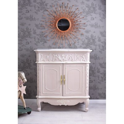 Lavoar din lemn masiv roz cu diverse decoratiuni FRF099 foto