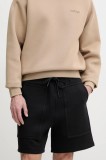 MACKAGE pantaloni scurti barbati, culoarea negru, ELWOOD.R