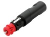 Conector Mufa Bricheta Auto Pro Car 8A 12-24V Negru Terminal Surub Cu Siguranta Unghi 180
