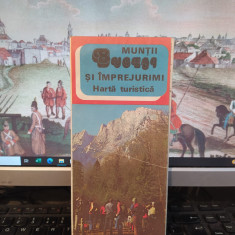 Munții Bucegi și Împrejurimi, Hartă turistică, Nae Popescu, Publiturism 1982 109