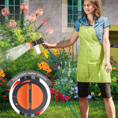 Pistol furtun 8 funcții, pulverizare 10m, portocaliu, Manolex&amp;reg; foto