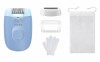 Epilator Philips BRE247/00, cu fir, Pensete, Albastru, Corp