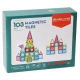 Set Constructie Magnetic 3D MAGPLAYER, 103 Piese, Joc Educativ STEM, Fete Baieti 3+ Ani