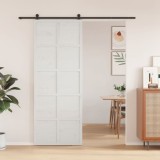 VidaXL Ușă de hambar, alb, 80x208 cm, lemn masiv de pin