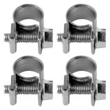 VOREL Set 4 coliere cu surub zincat, diametru strangere 18-20 mm, latime 9 mm