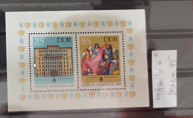 TS21 - Timbre serie DDR 1986 Block 85