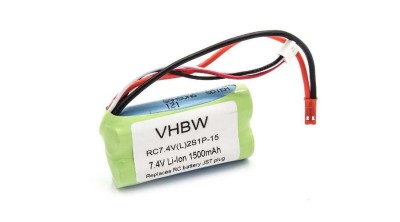 Instrument de modelism VHWB, baterie RC pentru elicopterul RC MJX F45, F645 &amp;ndash; 1500 mAh 7.4 V Li-Ion, JST foto