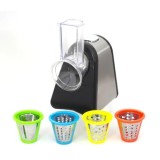 Masina electrica multifunctionala de tocat si maruntit legume si fructe, pentru salate, aperitive si diverse preparate, cu site din inox, picioruse an