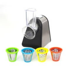 Masina electrica multifunctionala de tocat si maruntit legume si fructe, pentru salate, aperitive si diverse preparate, cu site din inox, picioruse an