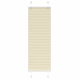 vidaXL Jaluzea plisată Crem 45x150 cm Lățime țesătură 44,4 cm