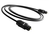 Cablu audio Optic Digital Toslink Tata Active, 1m, conectori auriti, negru