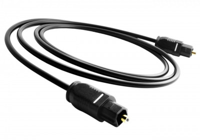Cablu audio Optic Digital Toslink Tata Active, 3m, conectori auriti, negru foto