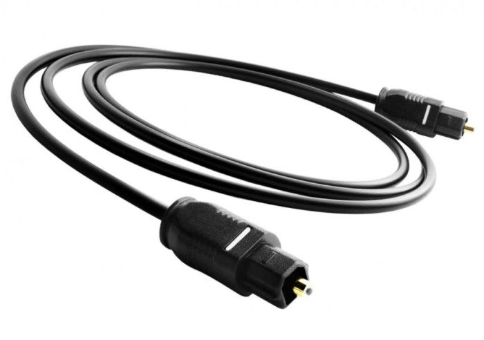 Cablu audio Optic Digital Toslink Tata Active, 3m, conectori auriti, negru