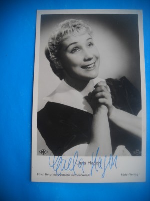 HOPCT 1606 CARA HAGEN -GERMANIA -ACTORI/ARTISTI-AUTOGRAF-CIRCULATA foto