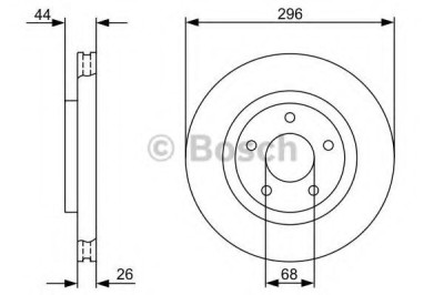 Disc frana NISSAN JUKE (F15) (2010 - 2016) BOSCH 0 986 479 C04 foto