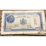 (BNK A) Romania bancnota 5000 lei 10 septe,brie 1943