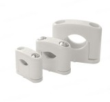 Set 50 cleme PVC pentru prindere cabluri cu diametru 15-25mm cu doua suruburi