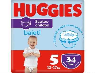 Scutec chiloțel pentru băieți numărul 5, 12-17 kg, 34 buc foto