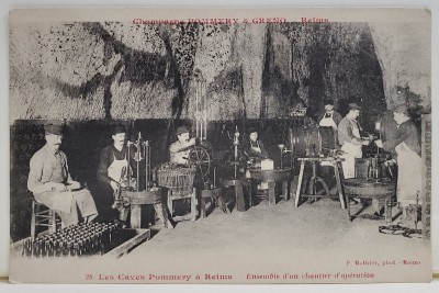 SAMPANIE POMMERY si GRENO , REIMS , PIVINTELE POMMERY , ANSAMBUL UNUI SANTIER DE OPERATIUNI , CARTE POSTALA , INCEPUTUL SEC. XX foto