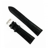 Cumpara ieftin Curea de ceas Neagra din piele naturala - 18mm, 20mm, 22mm - WZ3390, Time Veranda