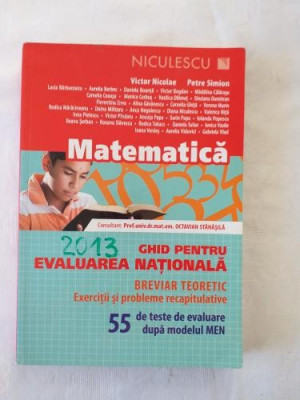 Matematica - Ghid pentru evaluarea nationala - Editura Niculescu foto