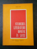 VIOREL ALECU - STUDIEREA LITERATURII ROMANE IN LICEU