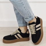 Cumpara ieftin Sneakers negri cu talpa groasa 9059 M2