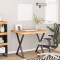 vidaXL Blat birou 90x80x2,5 cm dreptunghiular lemn acacia margine vie
